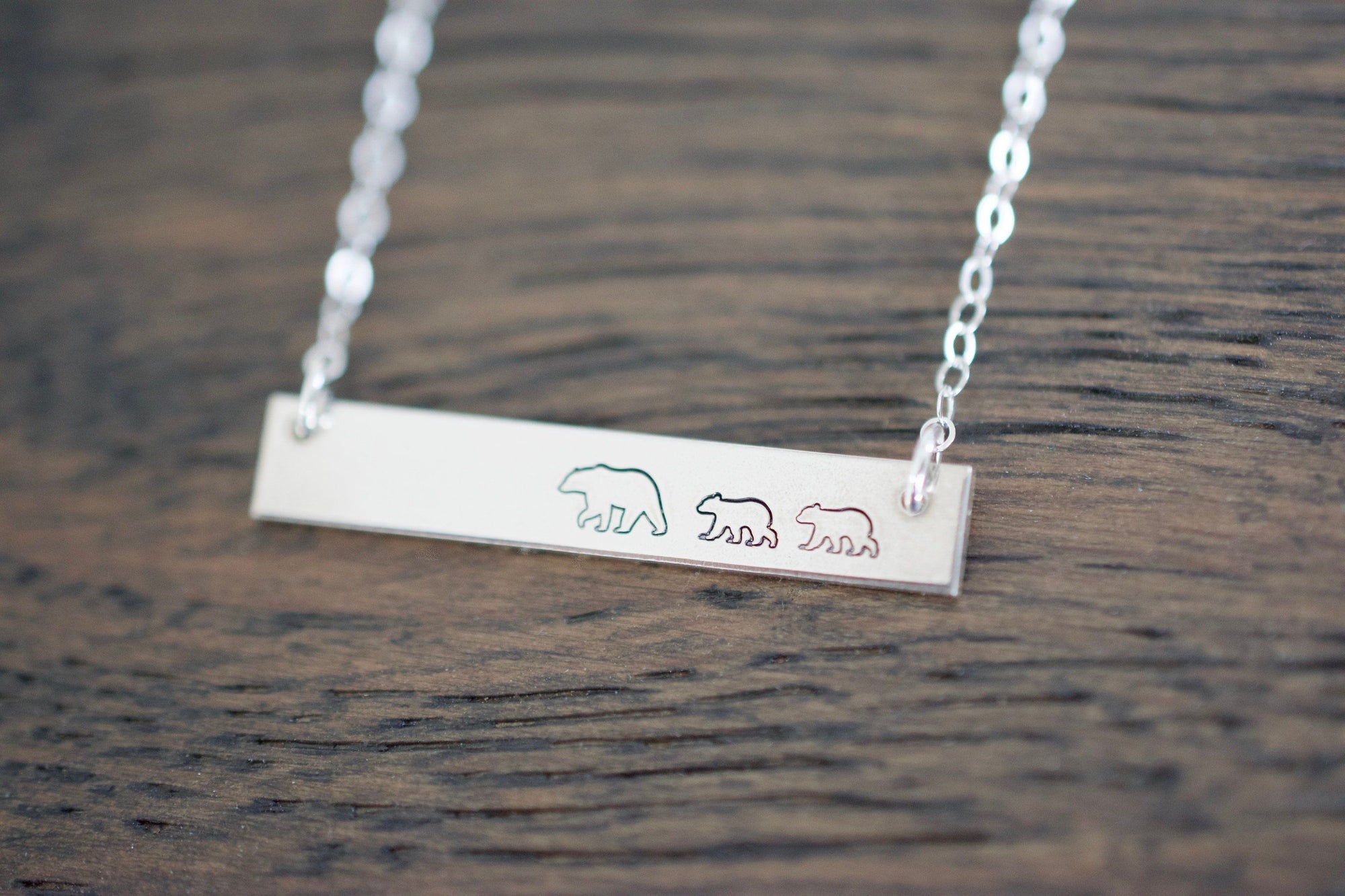 Mama Bear Bar Necklace 