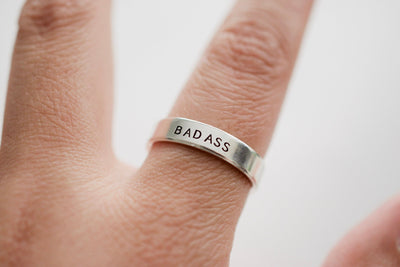 Badass Ring, ring on hand picture