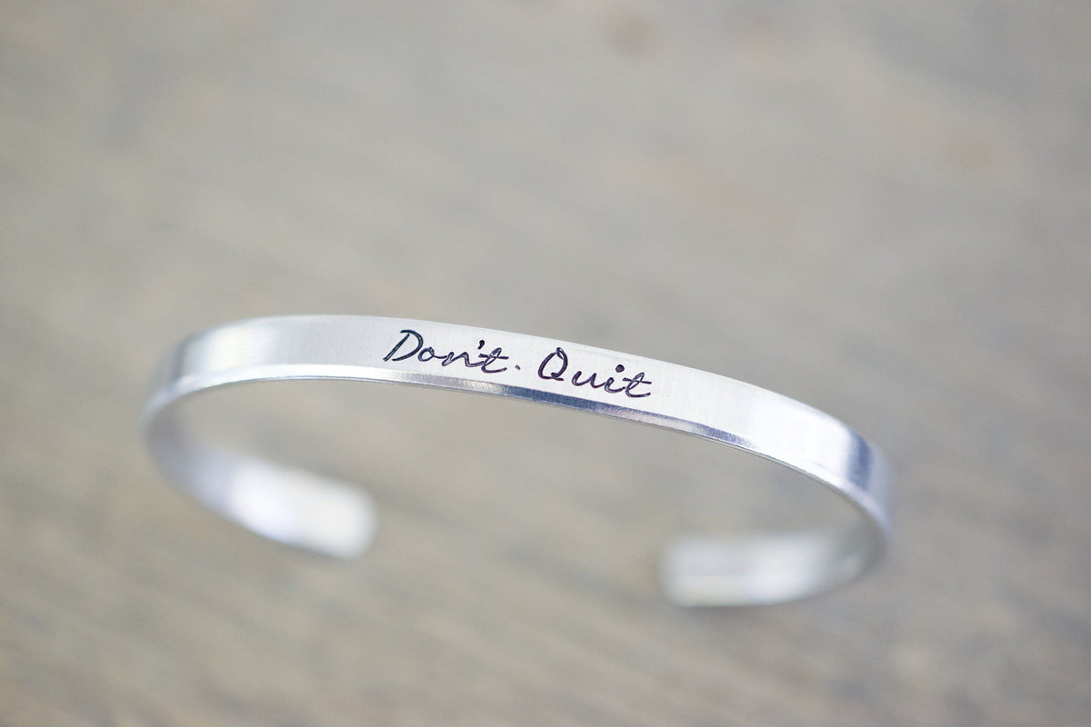 Don&#39;t Quit Bracelet | Cuff Bracelet