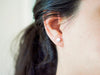 Infinity Initial Earrings - Sterling Stud Earrings