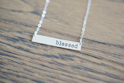 Blessed Necklace, wood background