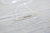 Always Bar Necklace | Sentimental Jewelry, front view