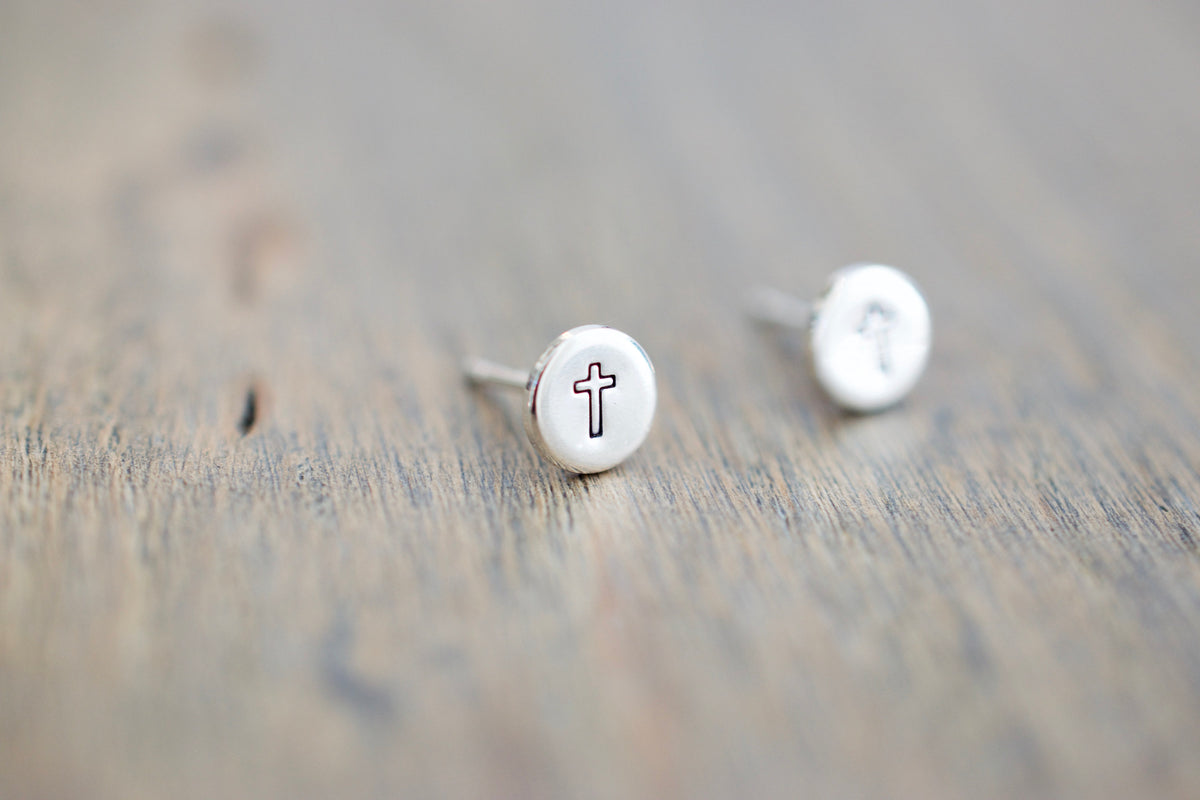 Cross Stud Earrings 