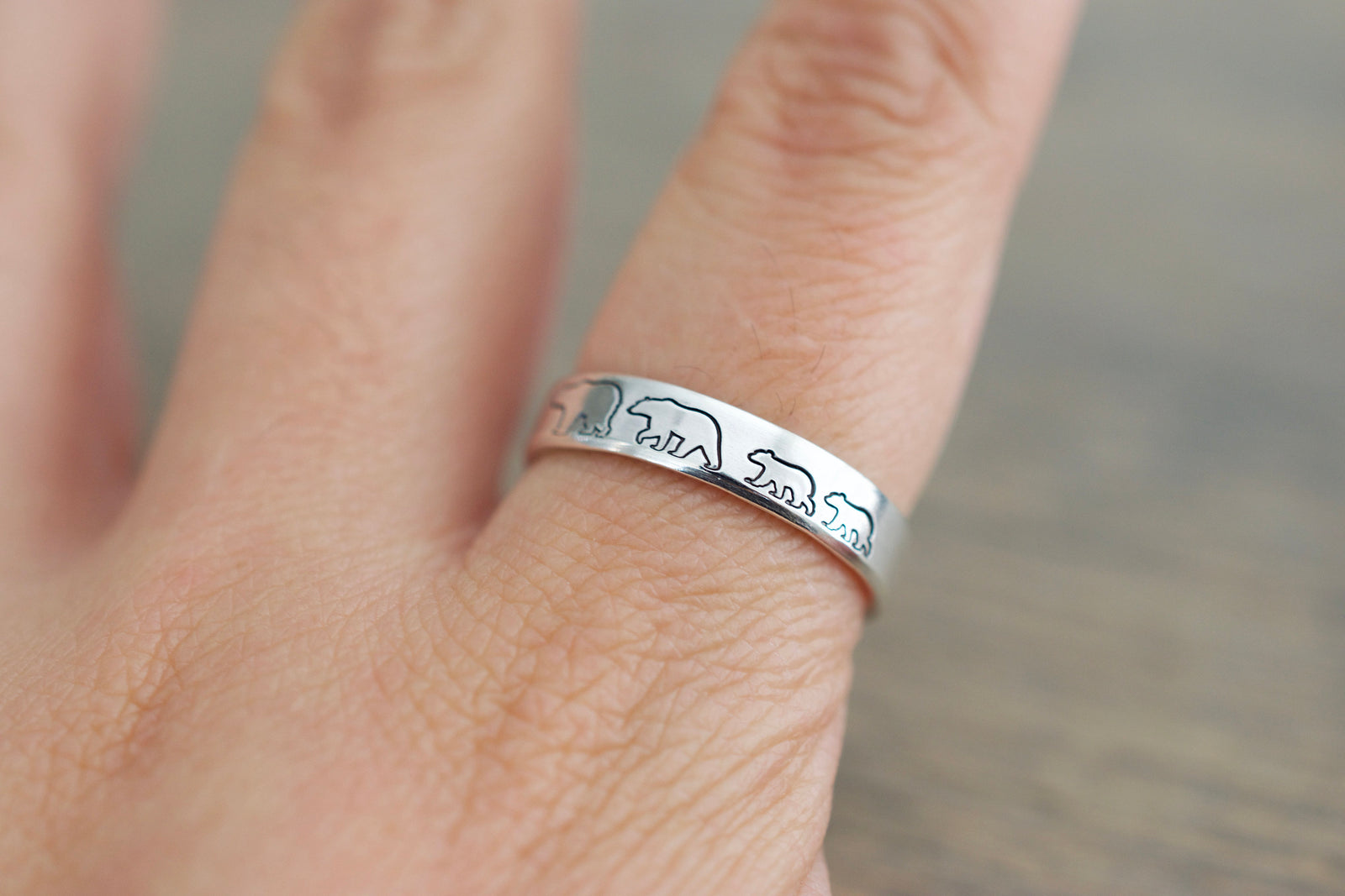 Bear Family Ring 