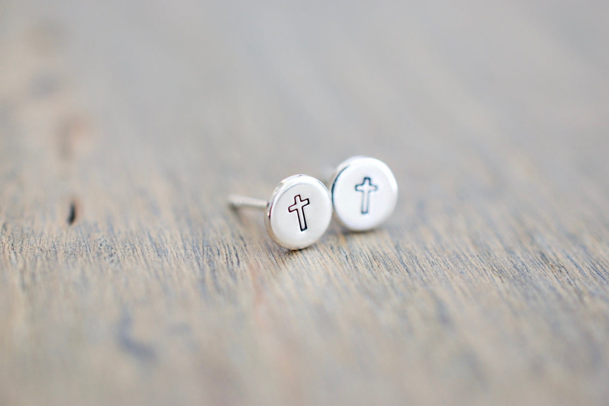 Cross Stud Earrings 