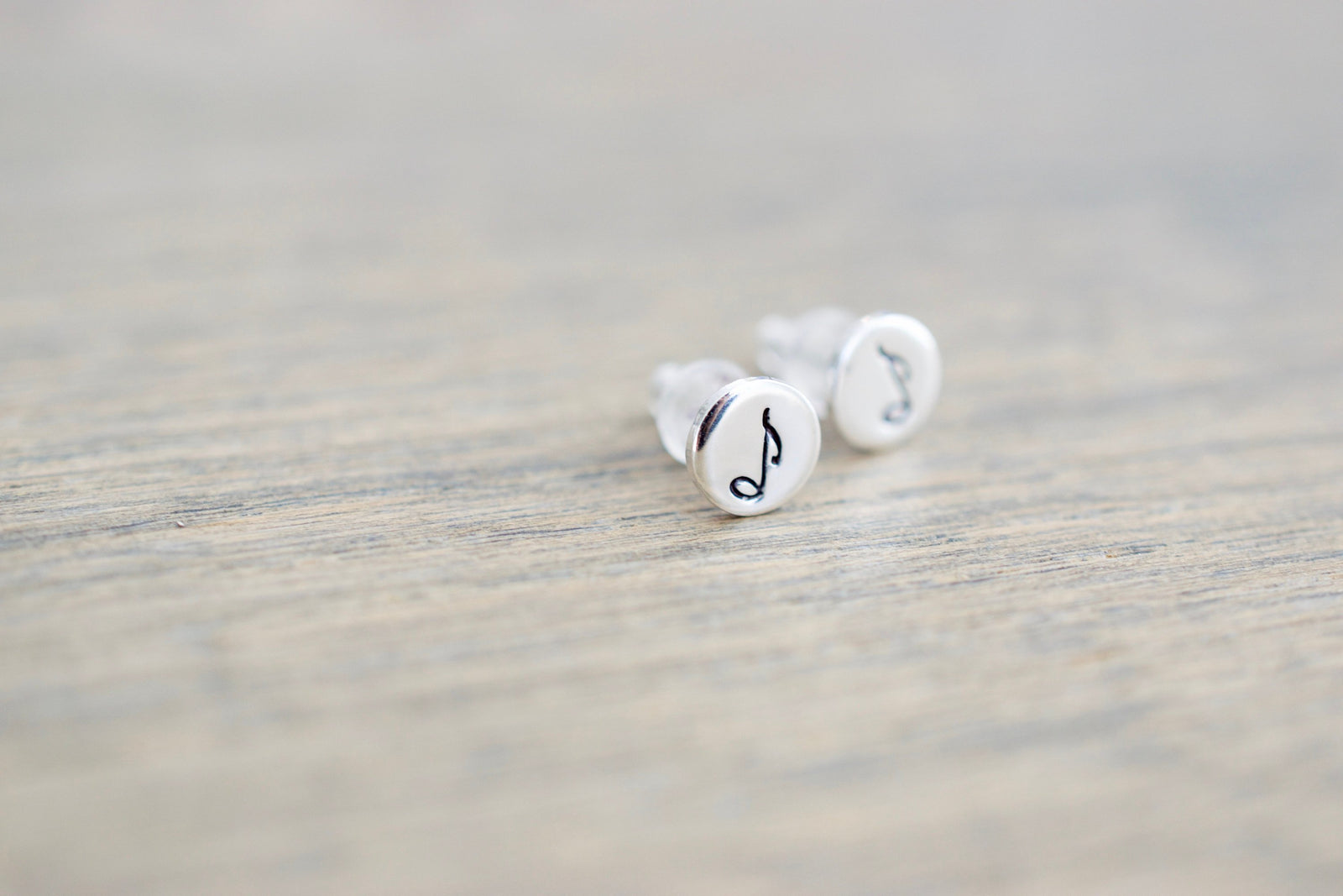 Music Note Stud Earrings 