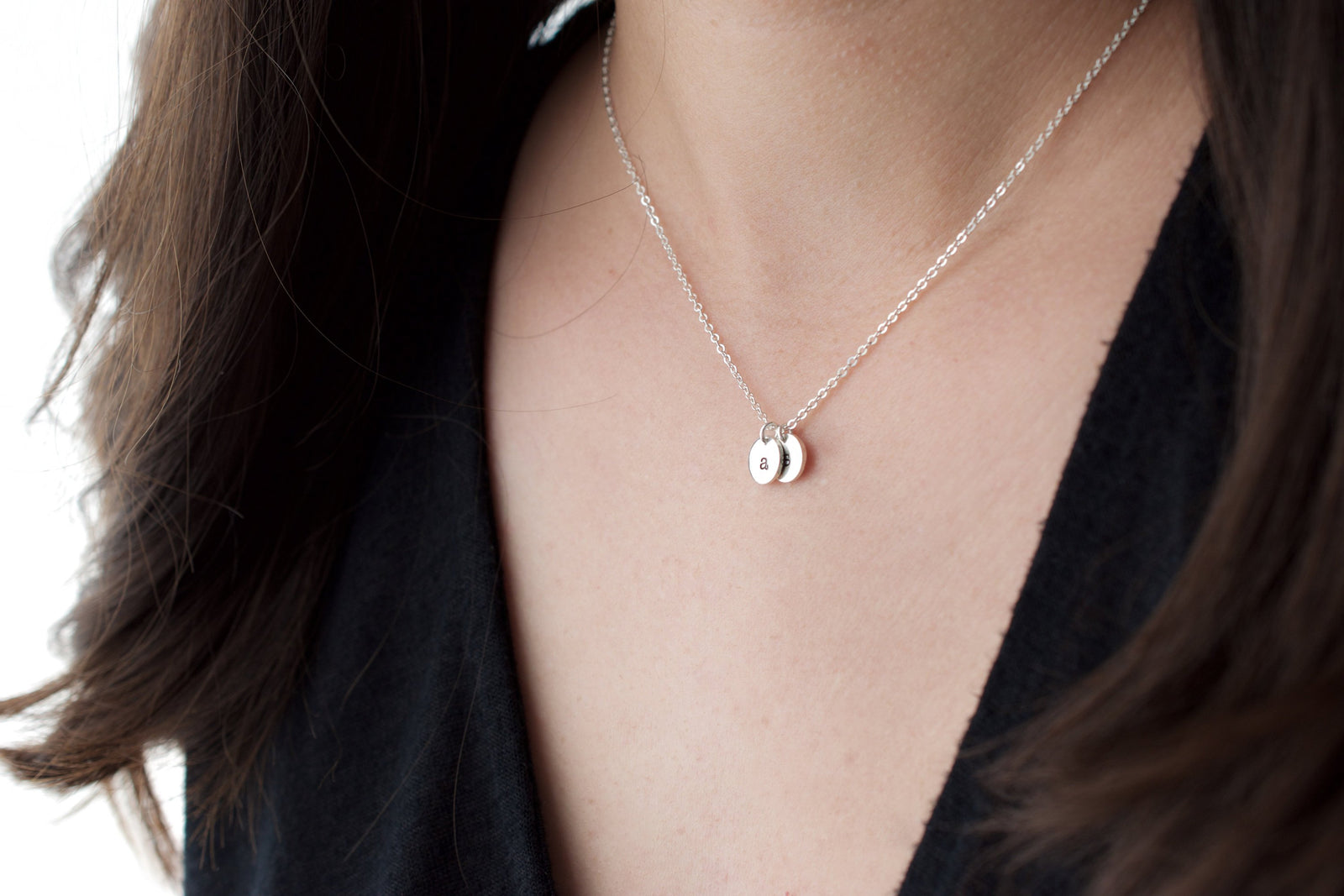 Tiny Initial Necklace 