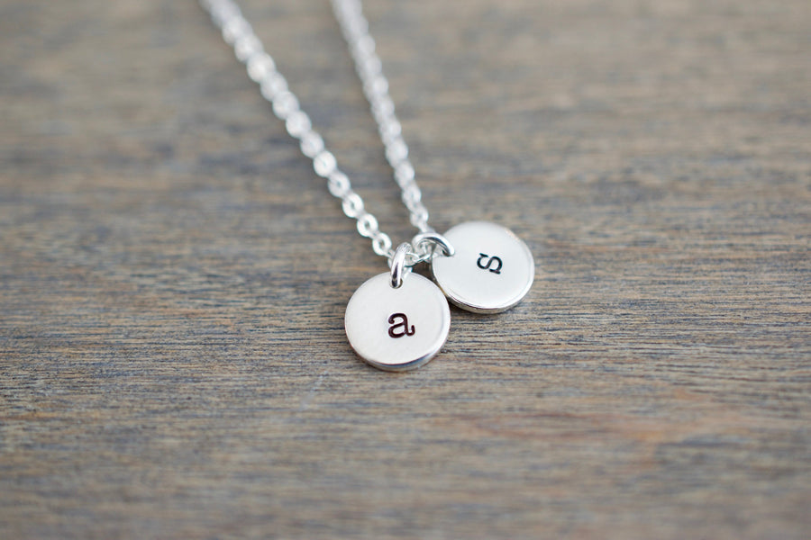 Tiny Initial Necklace 