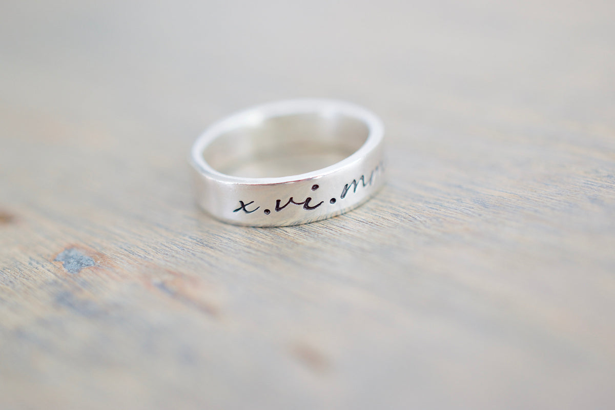 Roman Numerals Ring 