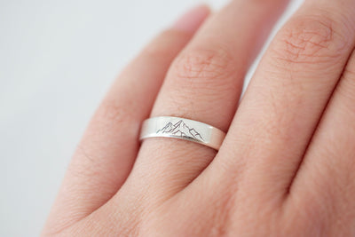 Sea Mountain Forest Ring - Sterling Silver Ring