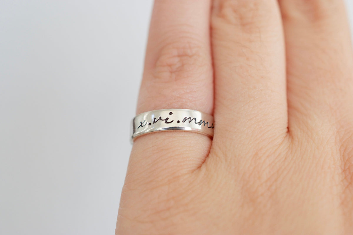 Roman Numerals Ring 