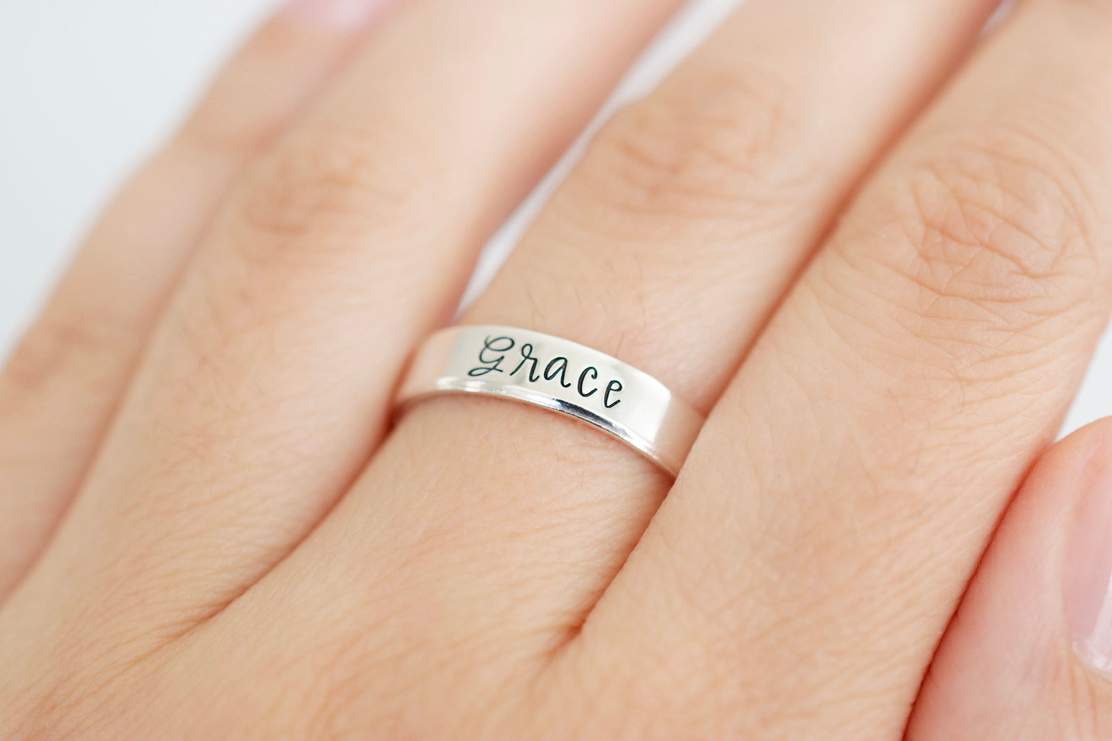 Stackable Name Ring 