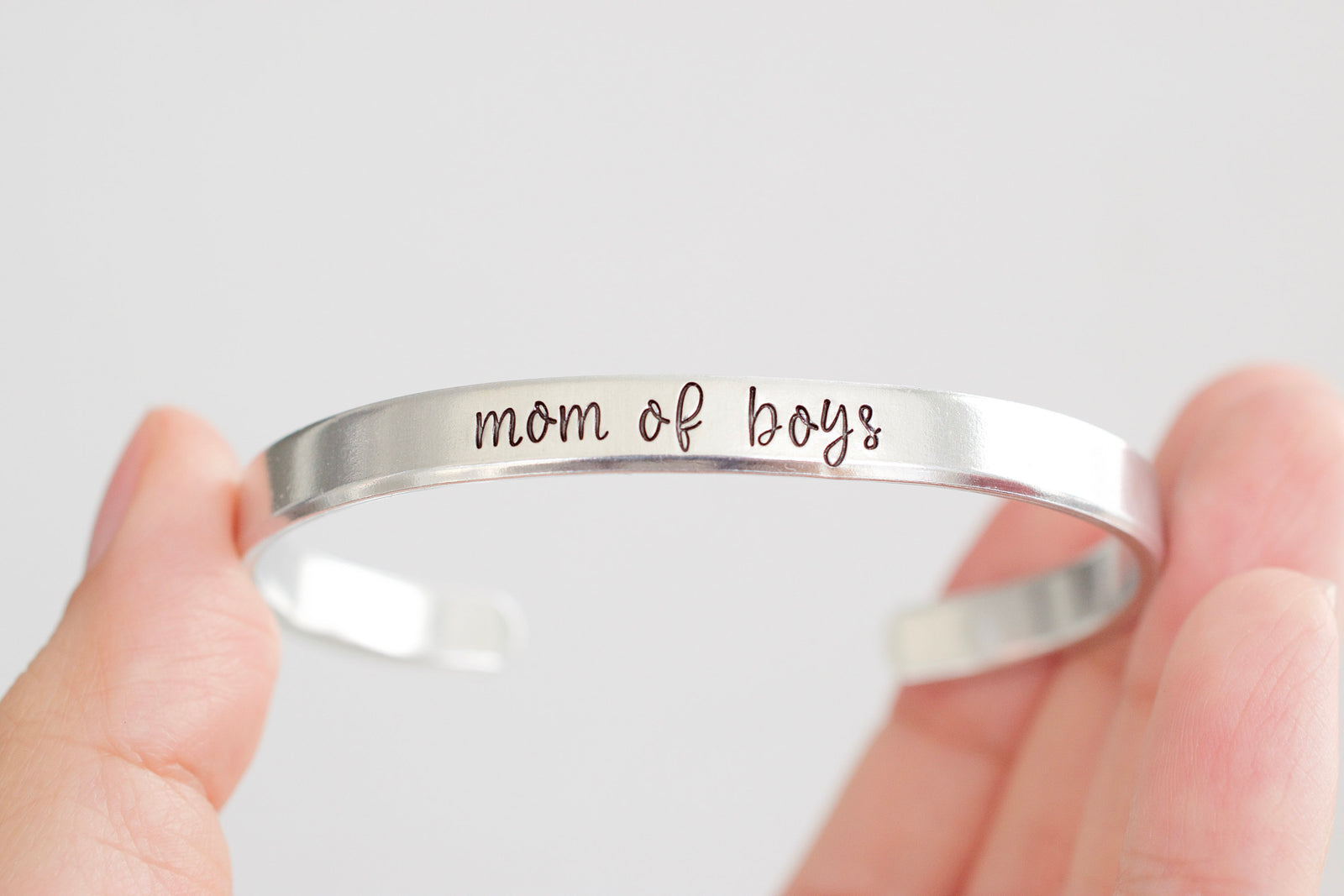 Mom of Boys Bracelet 