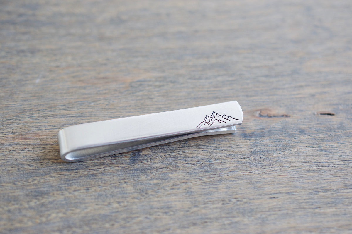 Mountain Tie Clip 