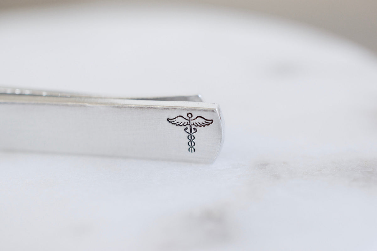 Caduceus Tie Clip 