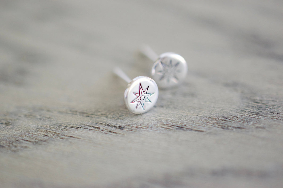 Compass Rose Earrings 
