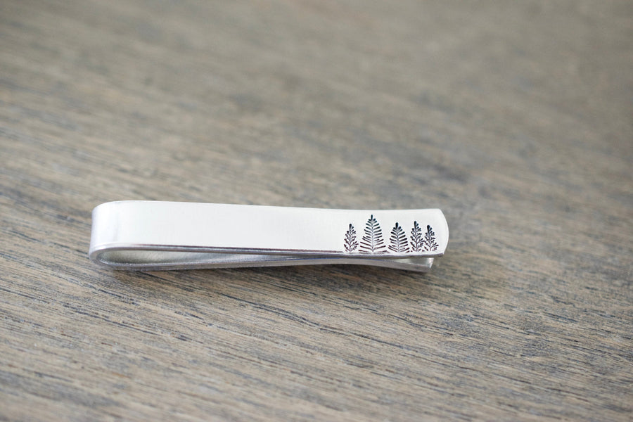Forest Tie Clip - Tree Tie Clip - Gift for Him
