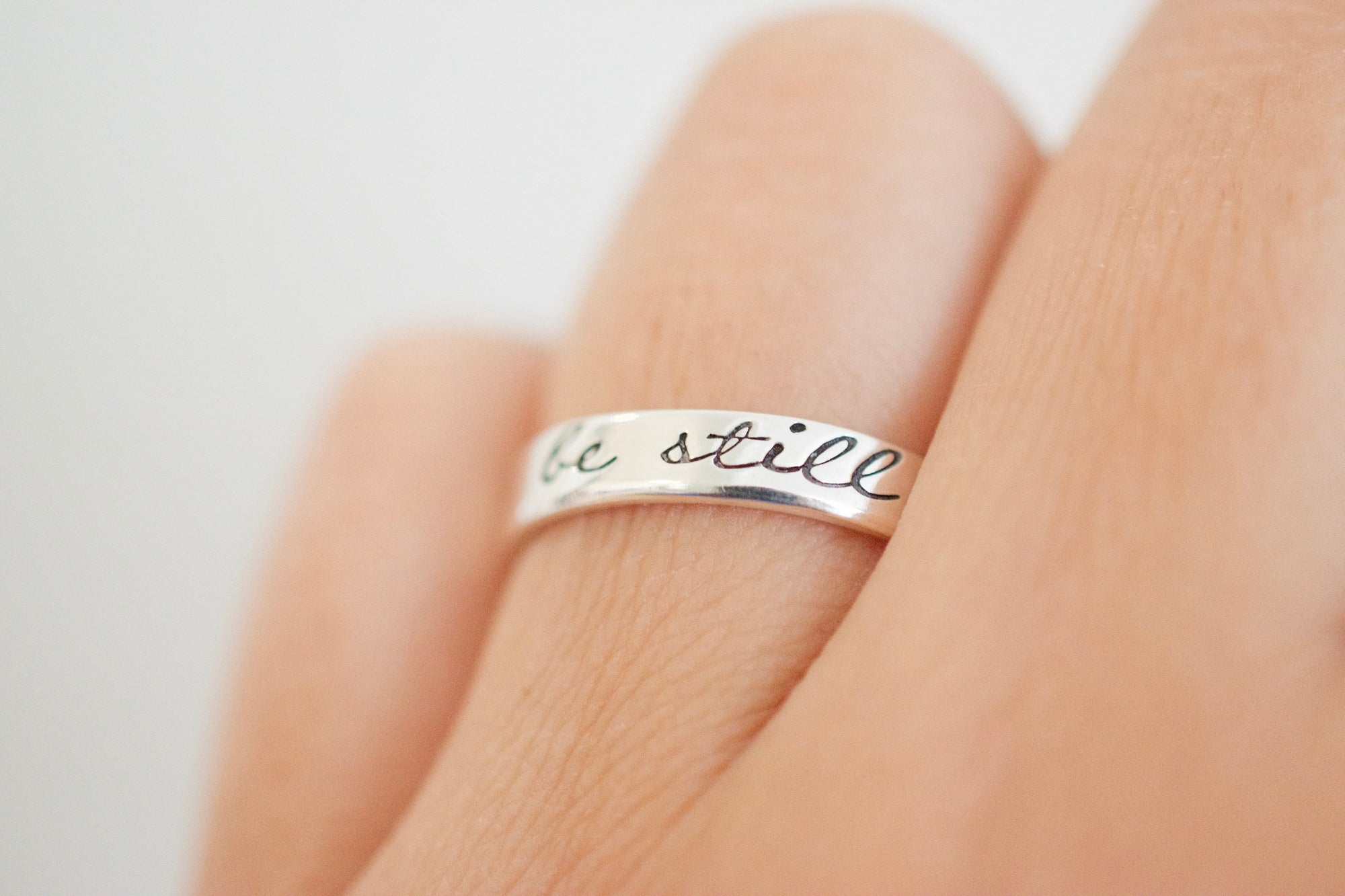 Be Still Ring - Sterling Silver Ring - Gifts for Her