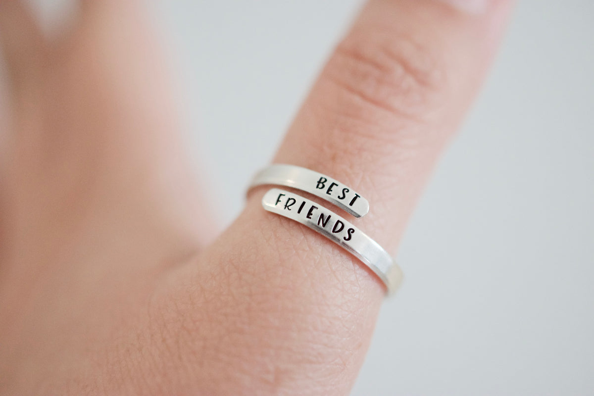 Best Friends Wrap Ring - Sterling Silver Ring