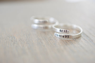 Best Friends Wrap Ring - Sterling Silver Ring