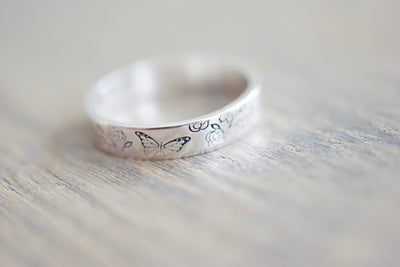 Butterfly Ring - Sterling Silver Ring - Gifts for Her