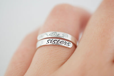 Sisters Wrap Ring - Sterling Silver Ring