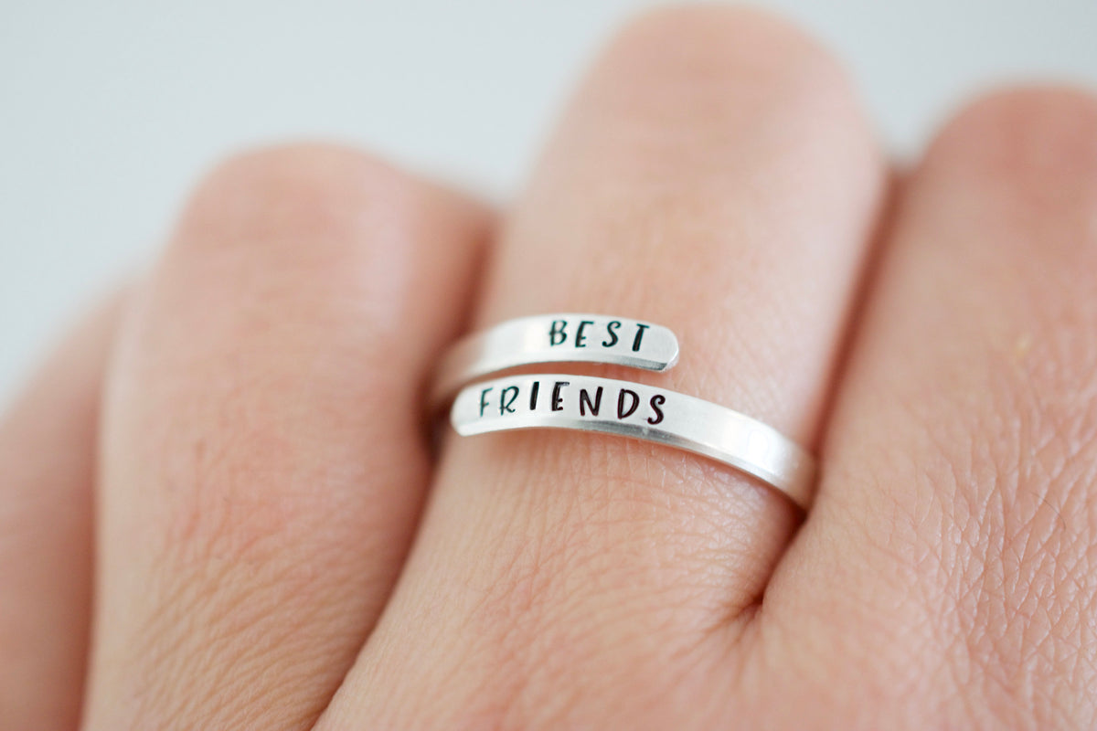 Best Friends Wrap Ring - Sterling Silver Ring