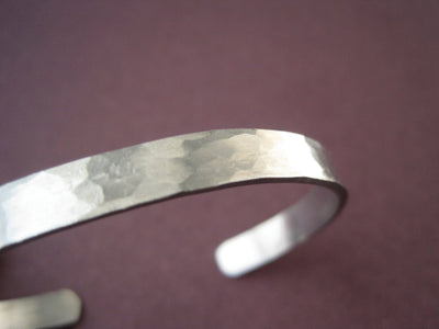 Personalized Hammered Bracelet