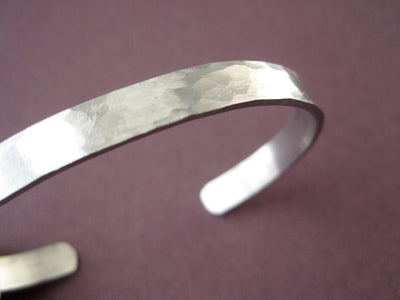 Personalized Hammered Bracelet