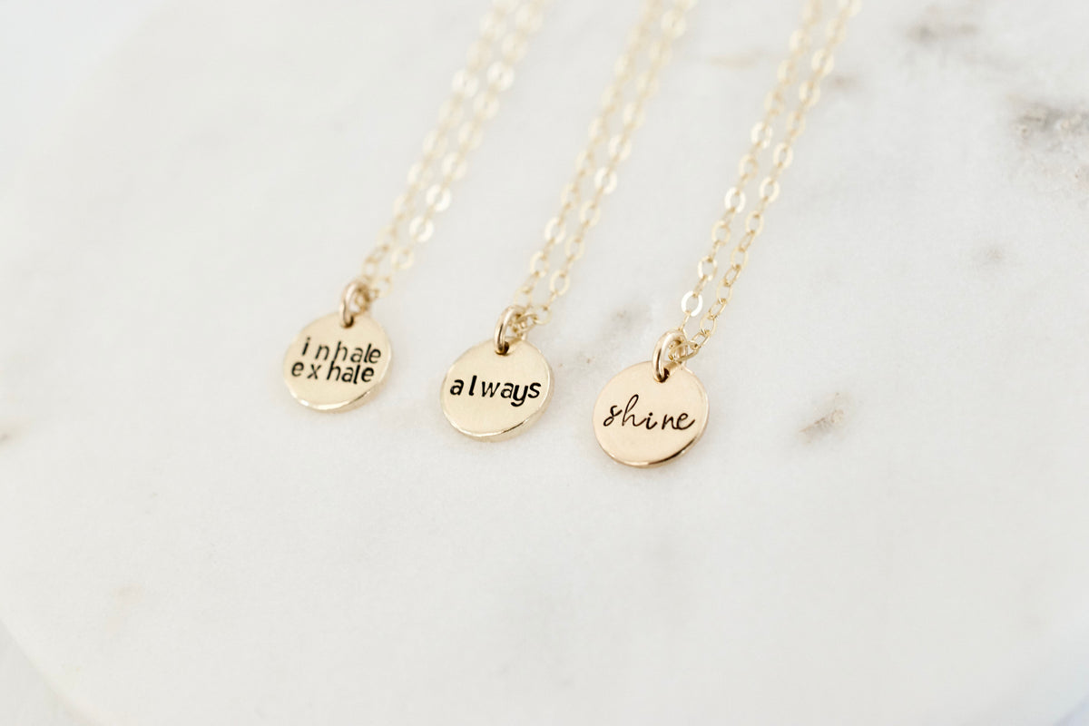 Personalized Necklace - Jewelry for Mom - Custom Charm Necklace