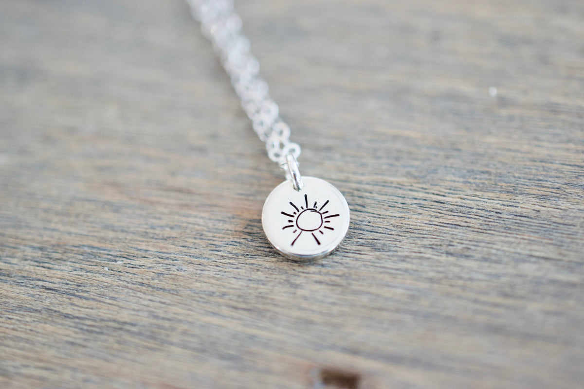 Sun Necklace - Sterling Necklace