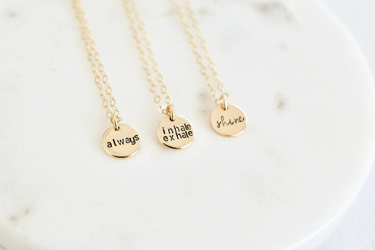 Personalized Necklace - Jewelry for Mom - Custom Charm Necklace