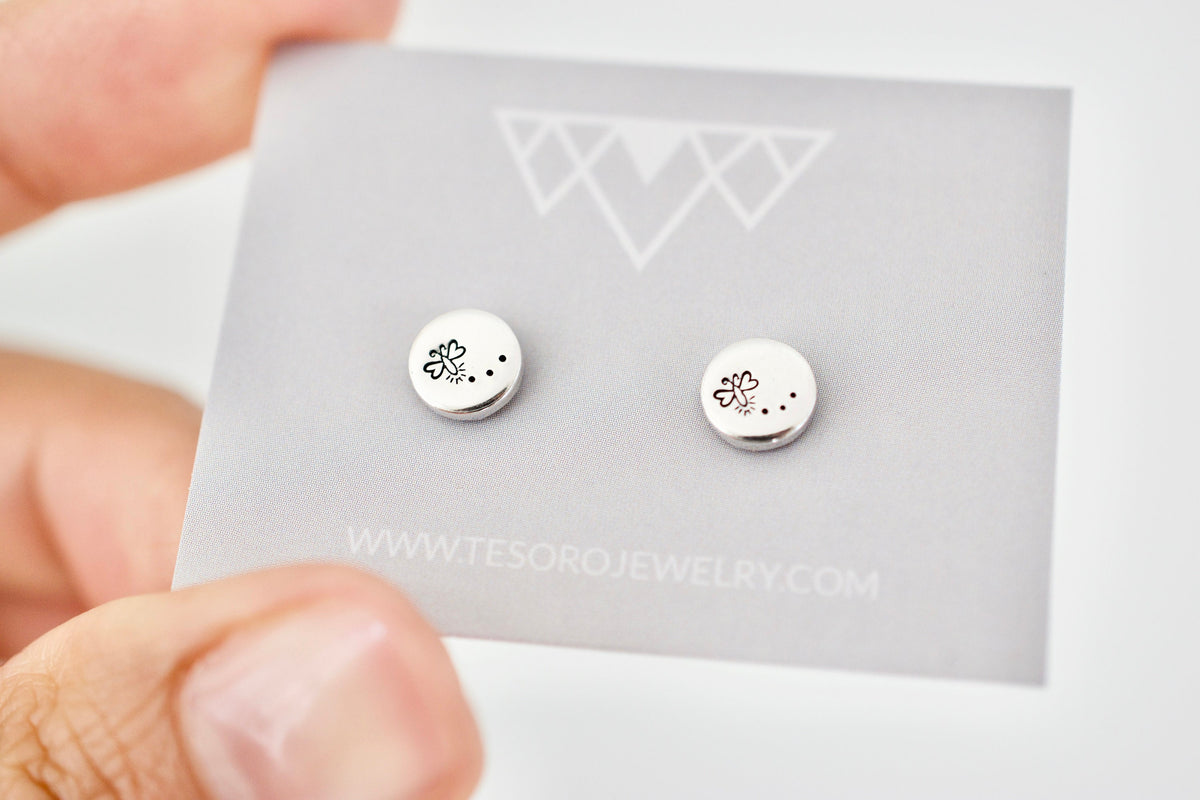 Firefly Earrings - Sterling Earrings - Gift for her