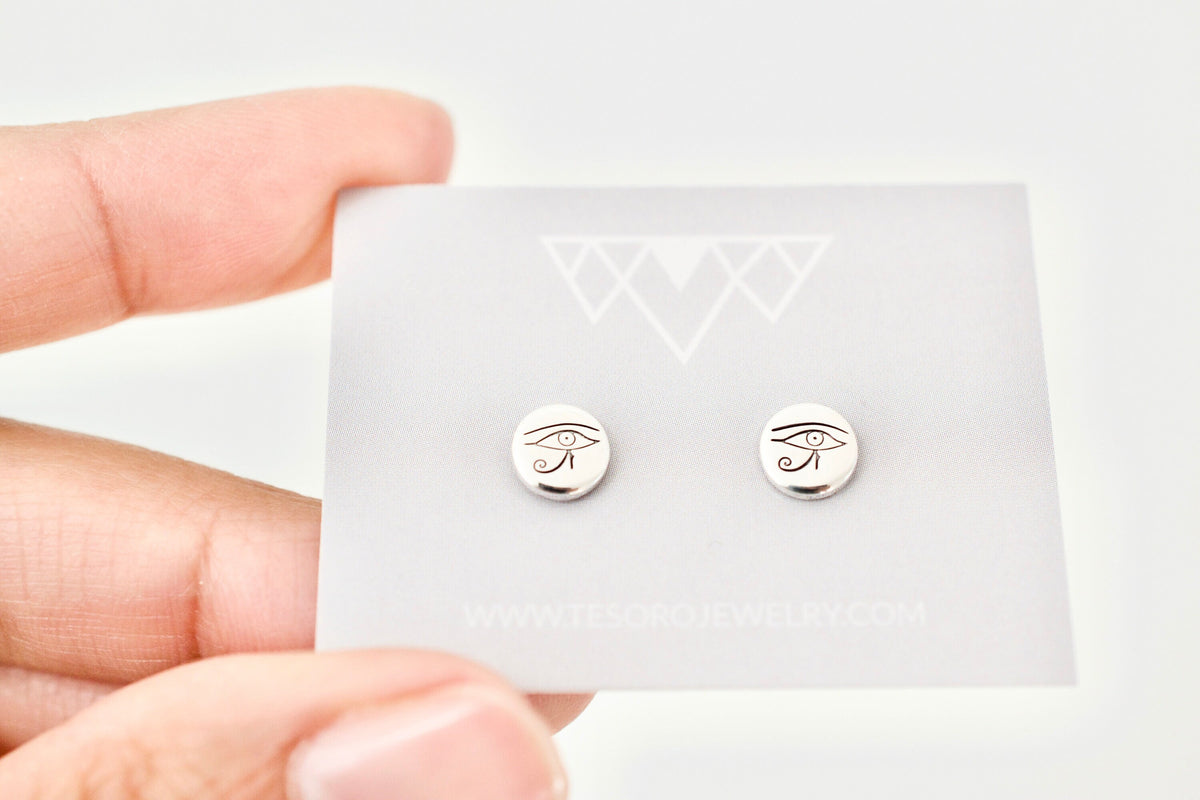 Eye of Ra Earrings - Sterling Earrings for Her