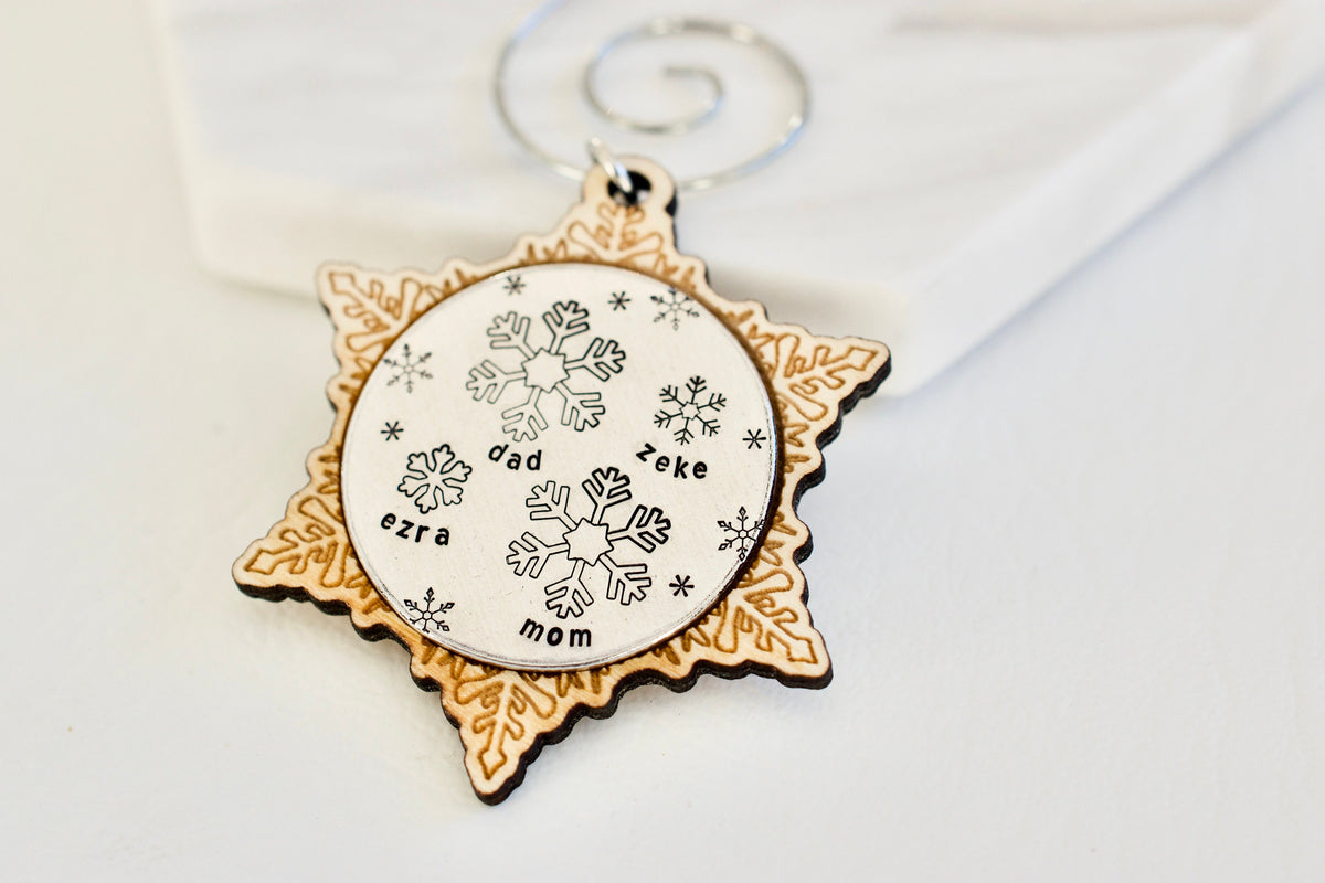 Snowflake Family Ornament - 2021
