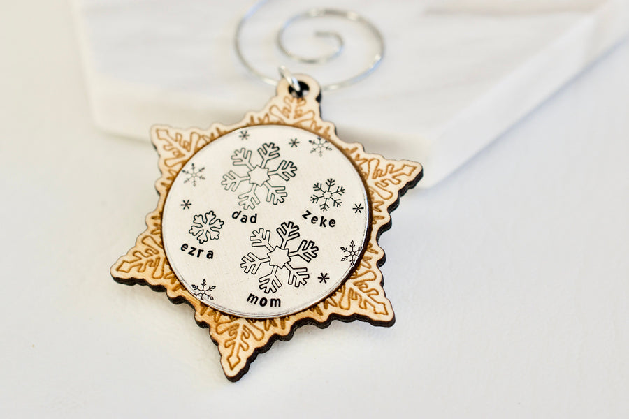 Snowflake Family Ornament - 2021