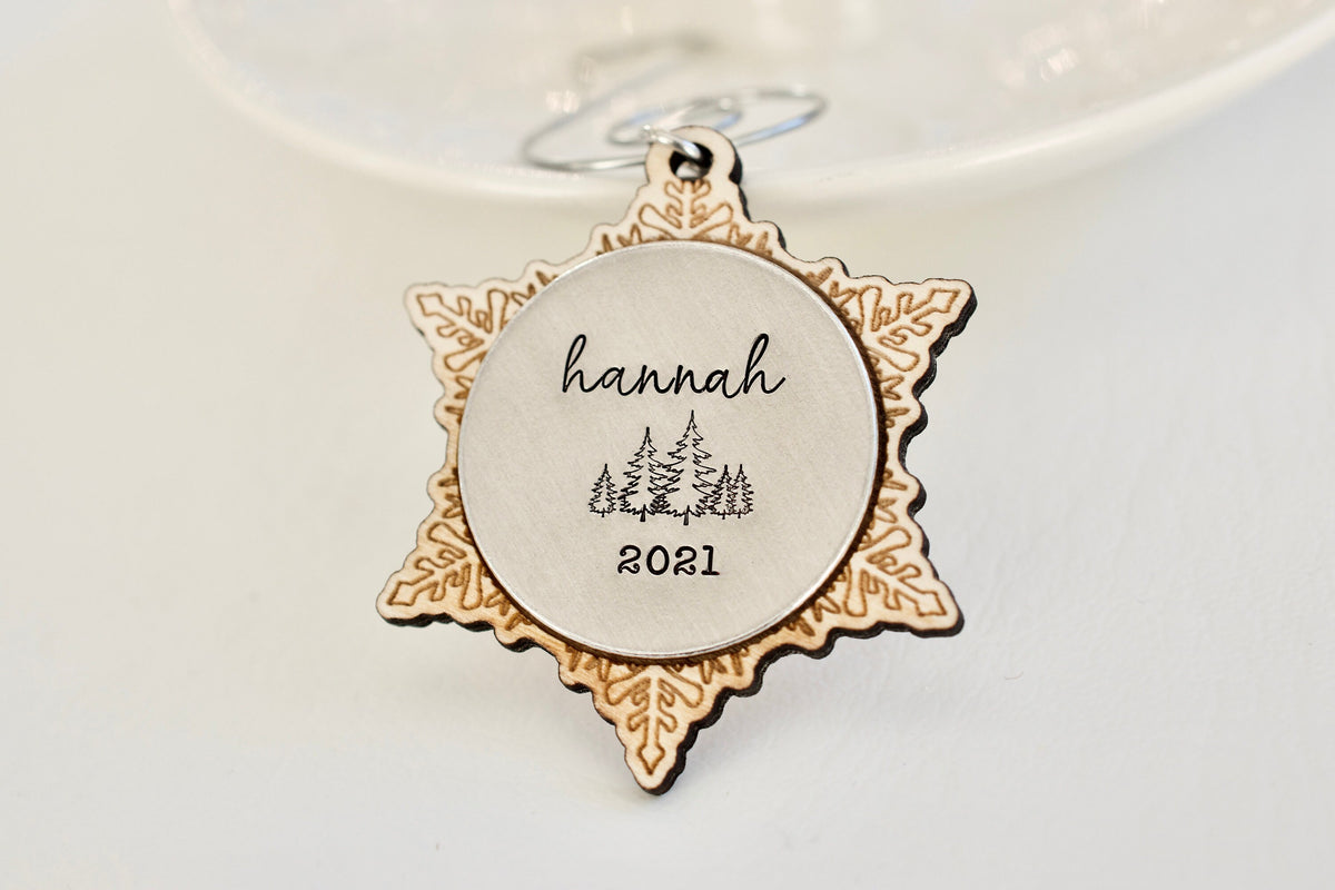 Name Ornament - Christmas Tree Ornament