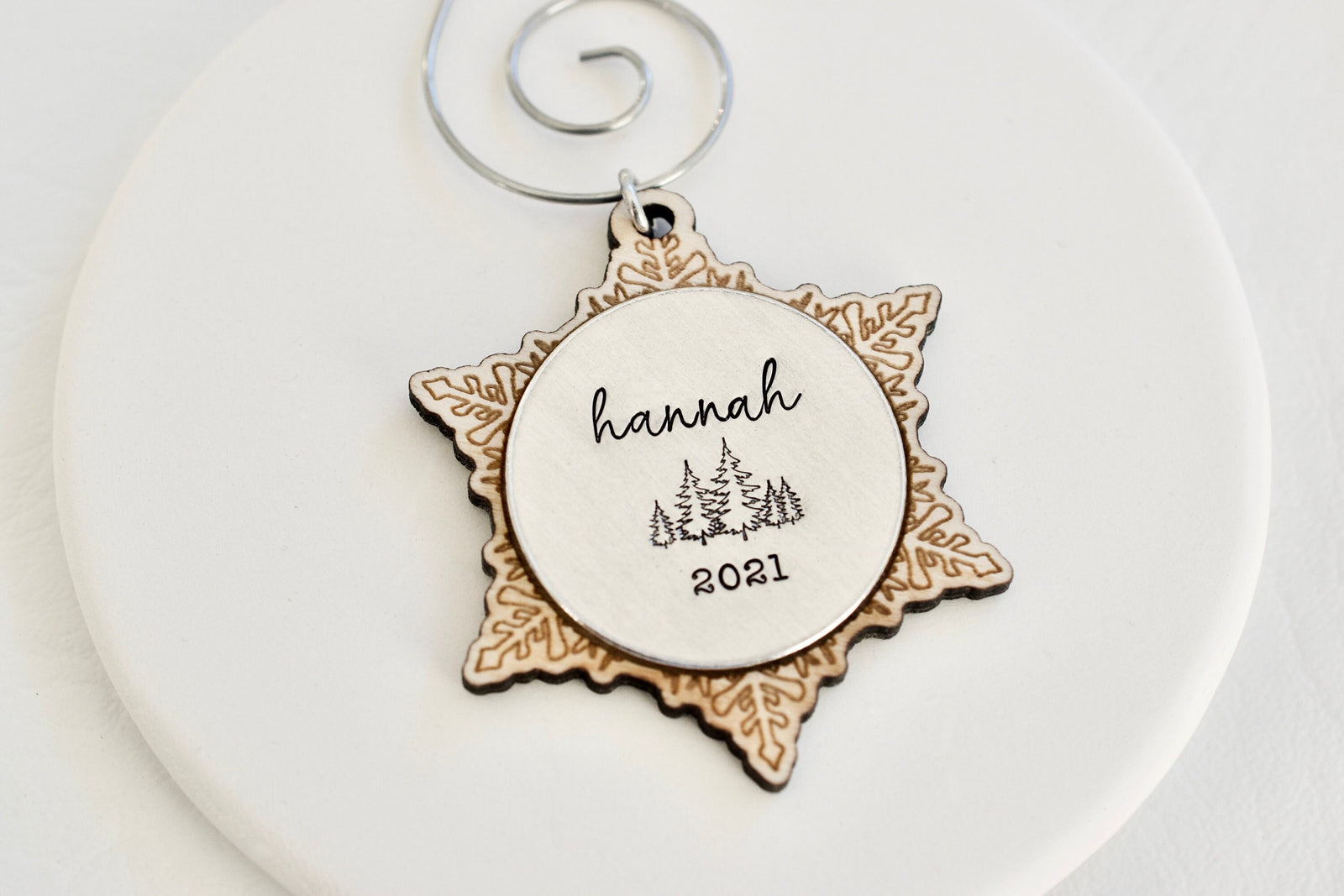 Name Ornament - Christmas Tree Ornament