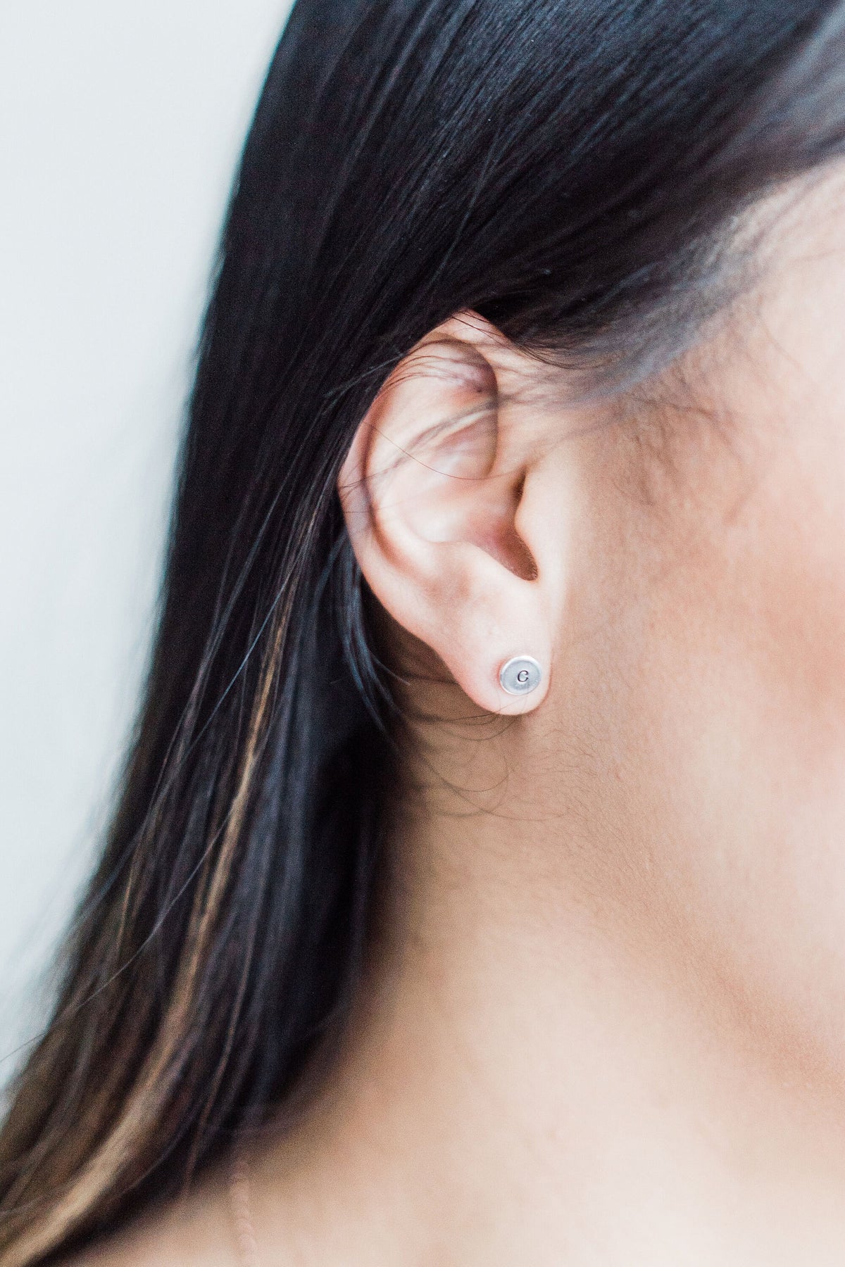 Hibiscus Earrings - Sterling Silver Stud Earrings