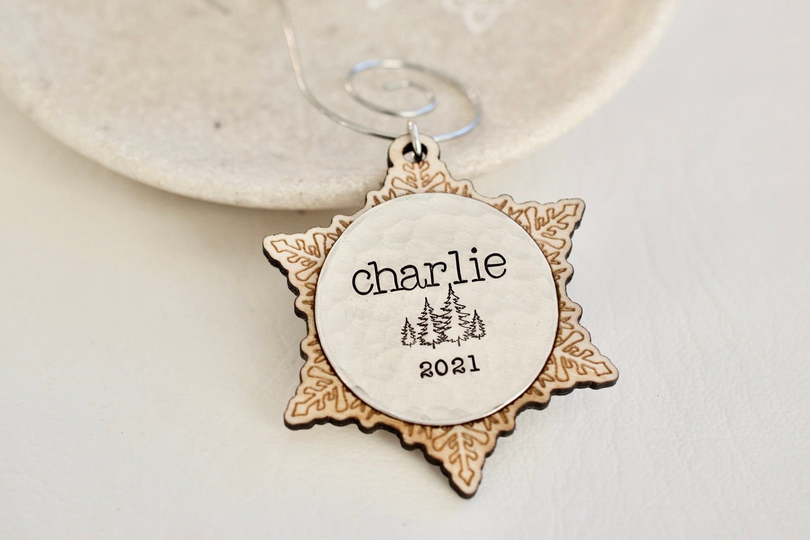 Name Ornament - Christmas Tree Ornament