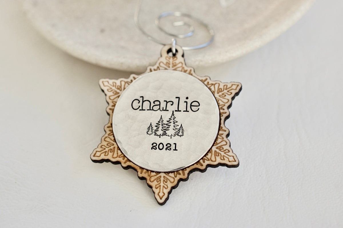 Name Ornament - Christmas Tree Ornament