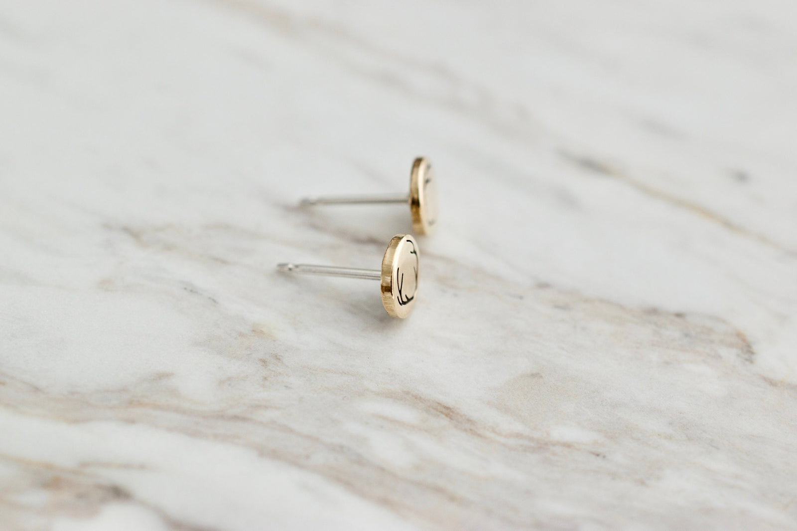 Tree Earrings - Gold Evergreen Earrings - Nature Jewelry