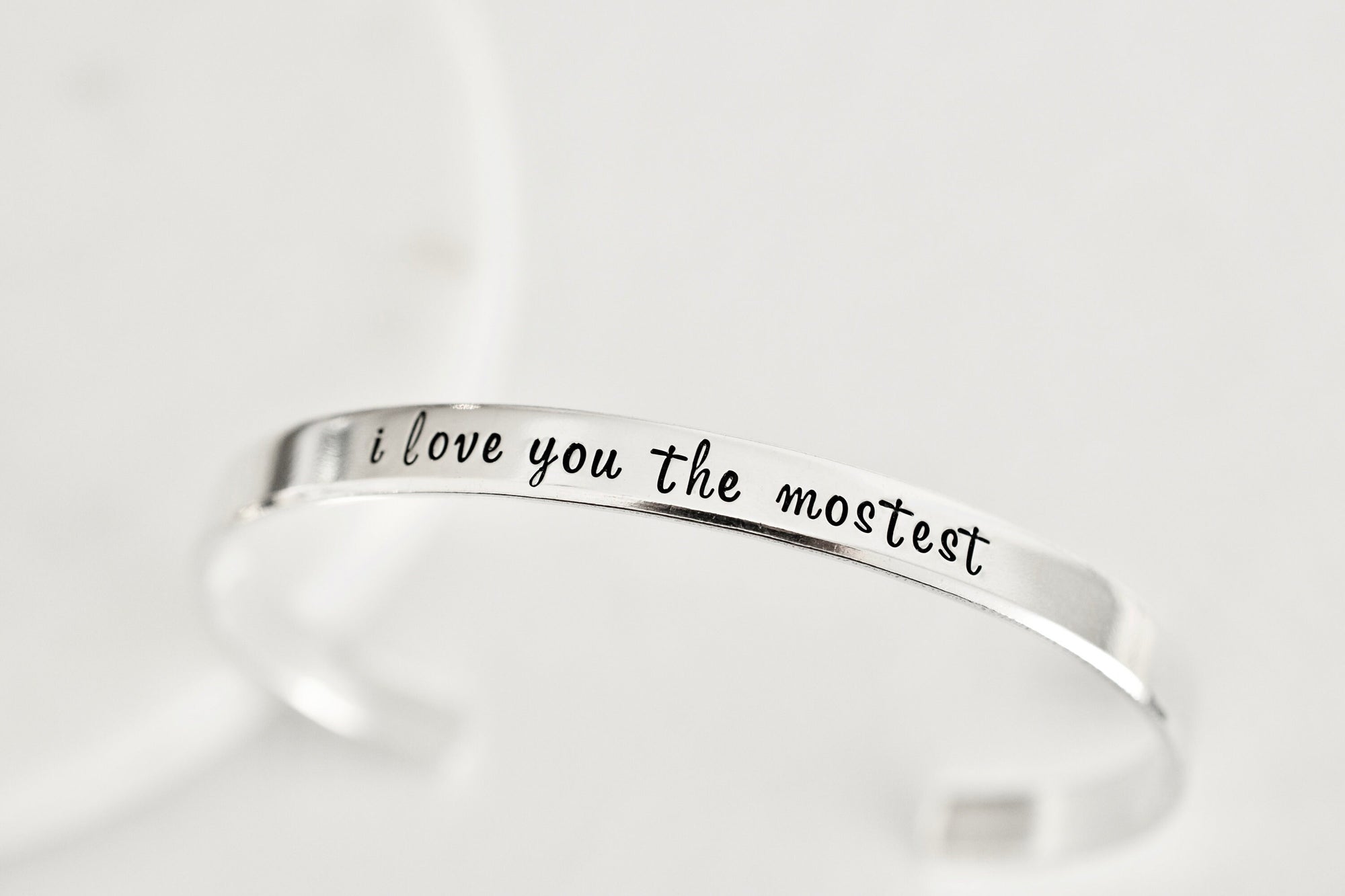 I Love You Most More Couples Bracelets His and Hers Black Stainless St –  LinnaLove