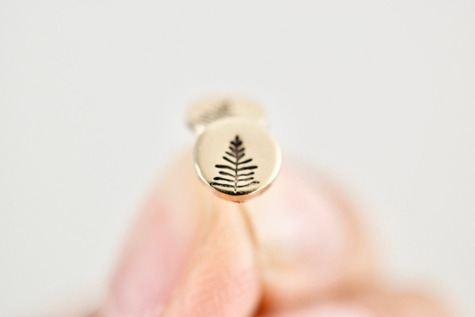 Tree Earrings - Gold Evergreen Earrings - Nature Jewelry