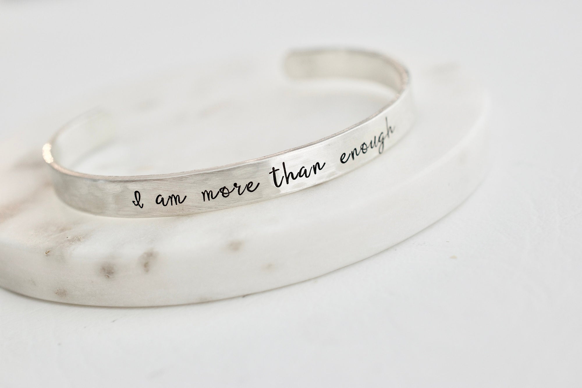 I am enough sterling silver deals bracelet