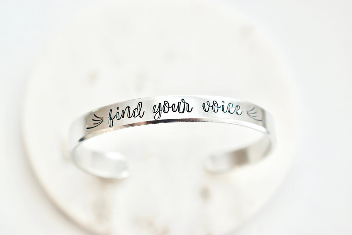 Find your Voice Bracelet - 1/4 inch