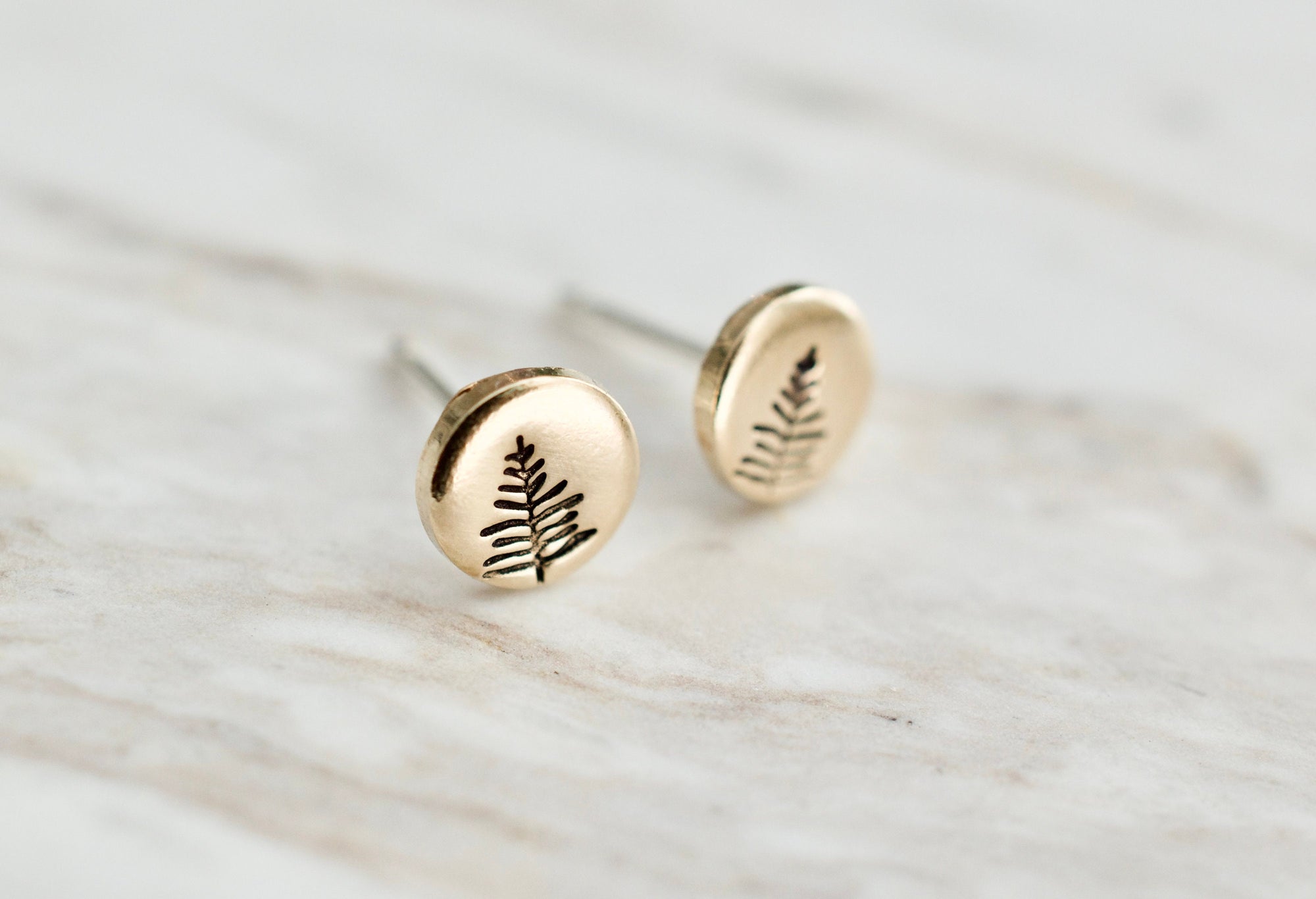 Golf Ball on Tee Earrings - Sterling Stud Earrings