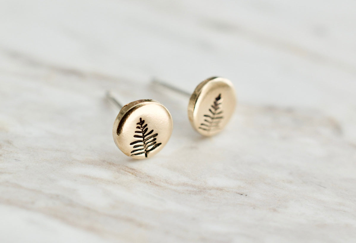 Paw Print Earrings - Sterling Animal Stud Earrings