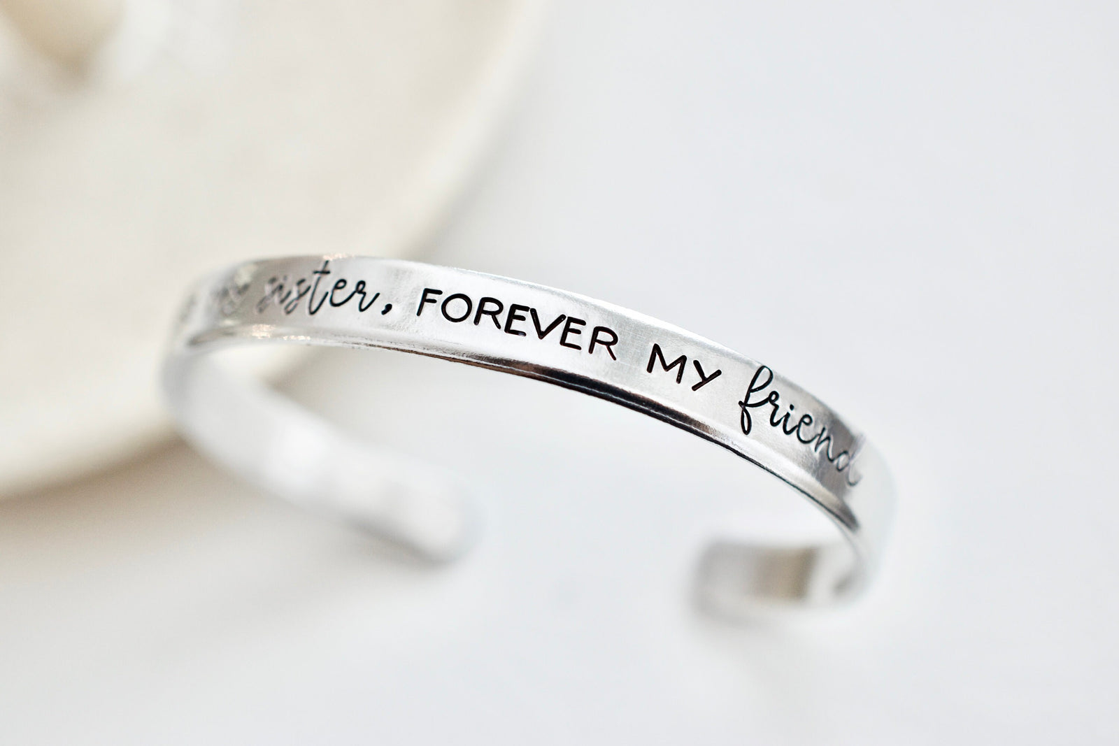 Always my SIster, Forever my Friend Bracelet - Friendship Jewelry - 1/4 inch