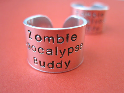Zombie Apocalypse Buddy Ring Set